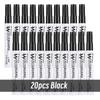 1/20pcs Erasable Whiteboard Marker Pen Blackboard Marker Teaching Chalk for Glass Ceramics Office School Art Marker Stationery