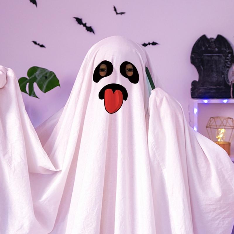 Ghostes Halloween Costumes White Ghostes Cloak Cape Halloween Cloak Cape Hat Ghostes Cosplay Supplies