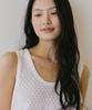 Peulob Scallop Knit Top Ivory