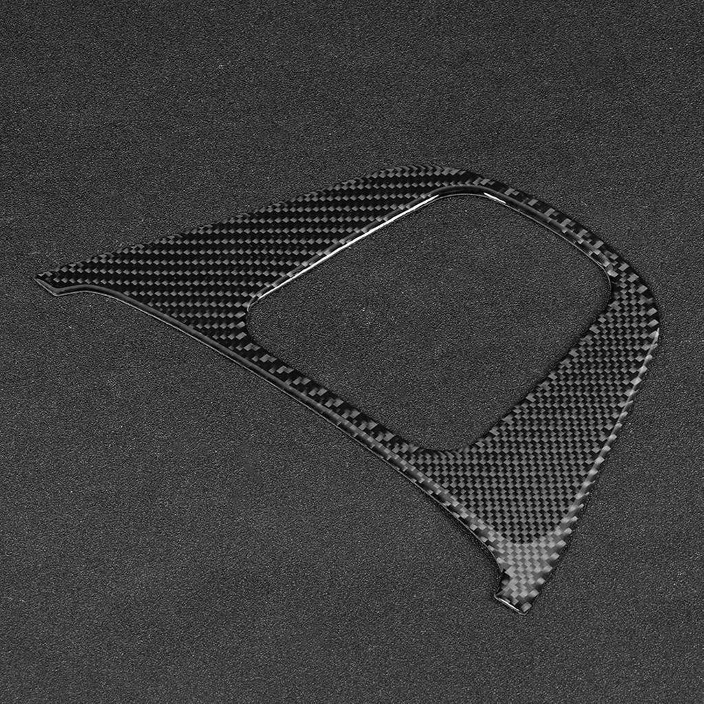 Gear Panel Trim Carbon Fiber Cover for 2007–2011, Center Console Shifter Frame Decorative Overlay, Interior Gear Selector Surround Protector,