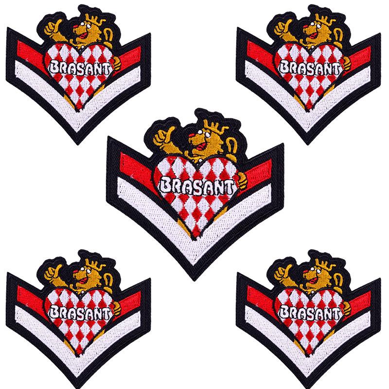 5pcs Wholesale Brabant Carnival Embroidered Patches Iron On Patch For Clothing Sew Netherland Patches On Clothes Decoration 