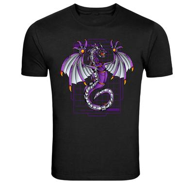Cyber Dragon Futuristic Mecha Creature Graphic T-Shirt