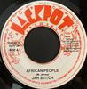 7inch Record JAH STITCH  African People NONE Jackpot 2006 Jamaica Reggae Ska  Dub Used