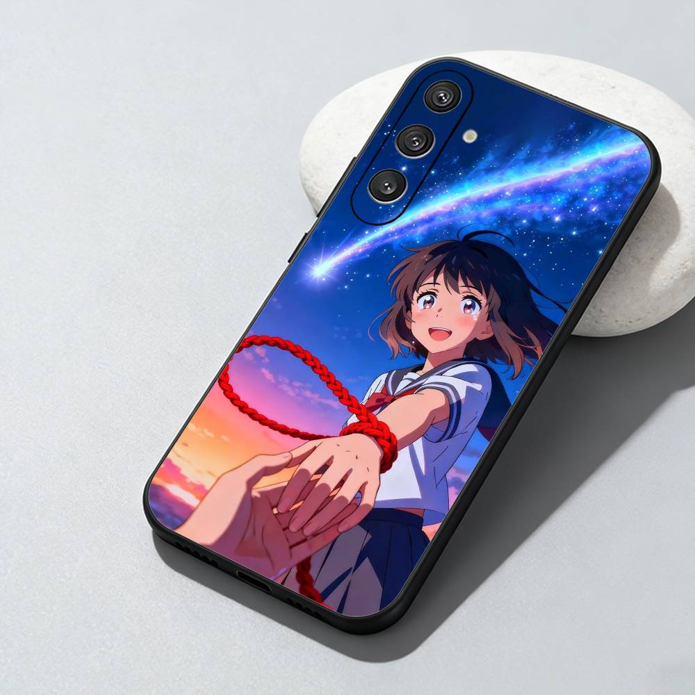 Anima Film Y-Dein Name Paar Handyhülle Für Samsung Galaxy A73,A72,A71,A70,A52,A51 Andere Weiche Schwarze Hülle