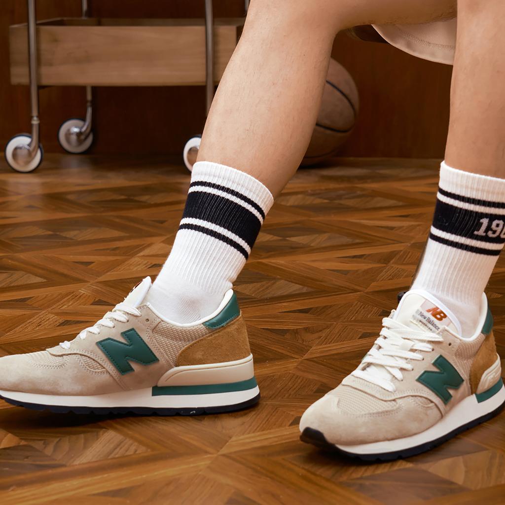 New Balance 990v1 MiUSA Tan Green Sneakers M990TG1