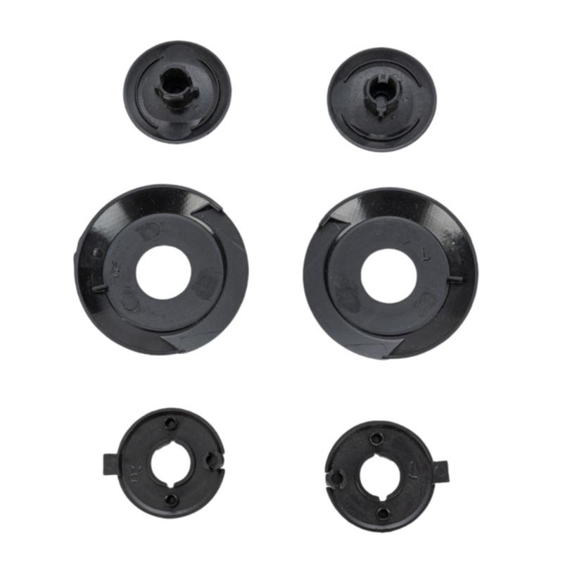 

6 PC Quick Install Helmet Visored Mounting Kit for Motorcycle Helmets Strength ABS Construction Safety Lock System Lightweight 1