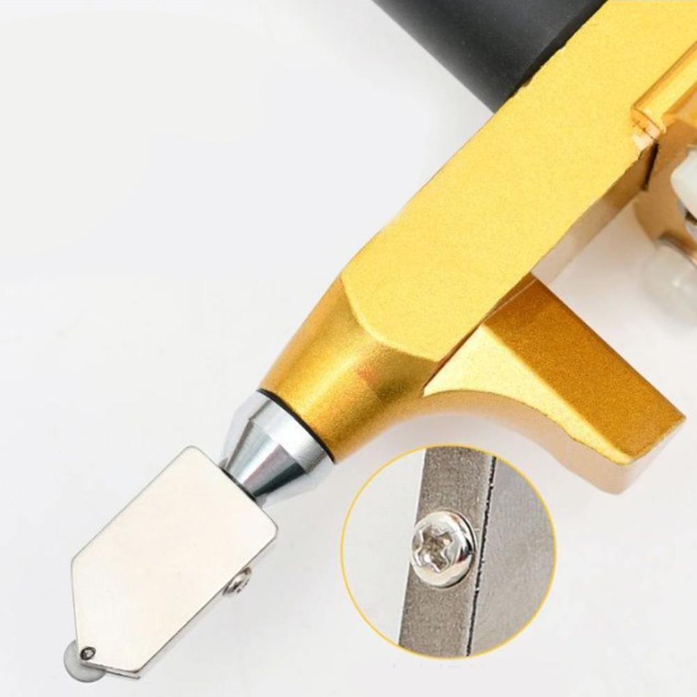 180mm Tile Glass Cutter Alloy Steel Black Ergonomic Handle