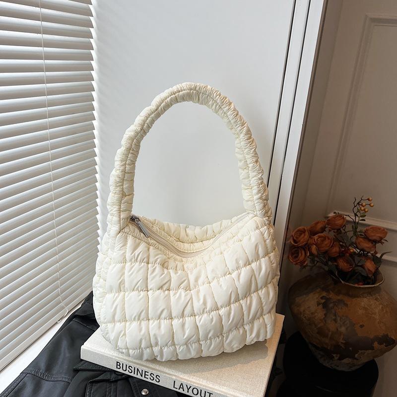 Premium textured small bag women's summer versatile new shoulder messenger bag pleated portable cloud bag