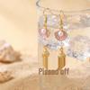 Exquisite Boucles d'Oreilles à Pompons Coquillage & Étoile de Mer pour Femmes – Polyvalentes, Style Bord de Mer de Niche