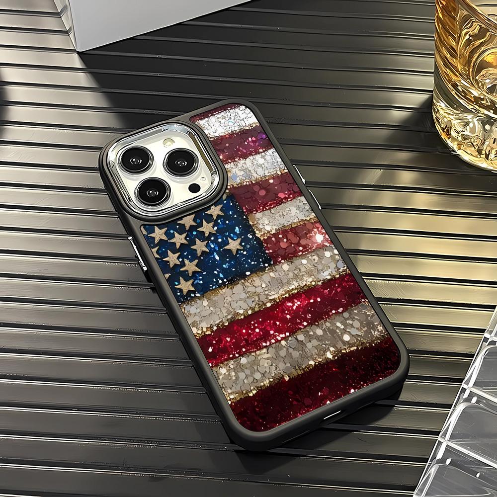 National Flag Pattern Phone Case For IPhone 15 14 13 12 11 Pro Max XR XS X 7 8 Plus Soft Square Silcone Cover Case Funda
