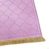 Muslim Prayer Rug Embossing Padded Portable with Tassel Floormat Mat for Festive Holiday
