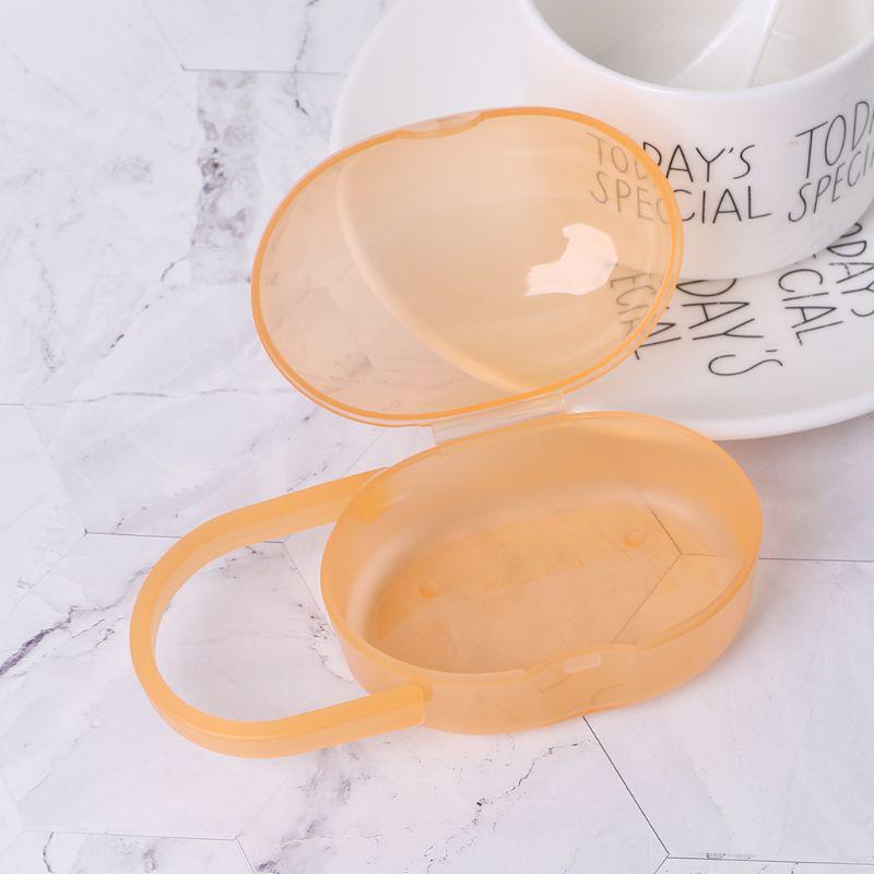 Baby Nipple Container Box Pacifier Case Organizer Transparent Newborn Travel Carrier Nipples Holder