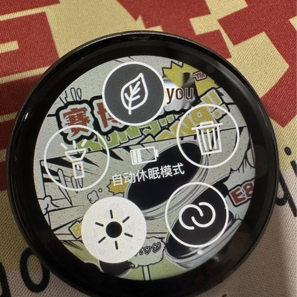 Smart Touchscreen 2D Anime Badge: Custom Video & Photo Display