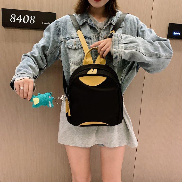 Backpack Lightweight Backpack Contrast Color Small Fresh Student Schoolbag Cute Girl Class Bag