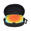M/L Portable Eva Ski Glasses Protector Case Snowboard Skiing Eyewear Carrying Case Zipper Hard Box Holder(Without Goggles)