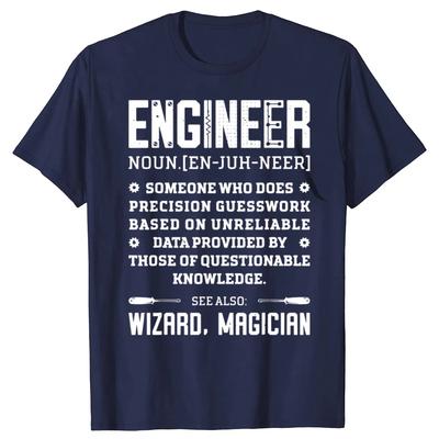 Inżynier Definicja Śmieszny Rzeczownik Słownikowy Termin Inżynierii Bawełniane Koszulki Męskie Streetwear T-shirt Krótki Rękaw Unisex Luźne Ubrania