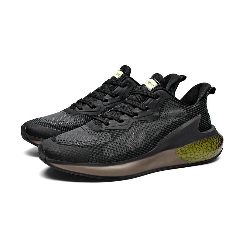 Popcorn Coconut Men's Shoes Breathable Mesh Sneakers Casual Running Ultra-light Cushioned Soft Sole Fashionable Shoes