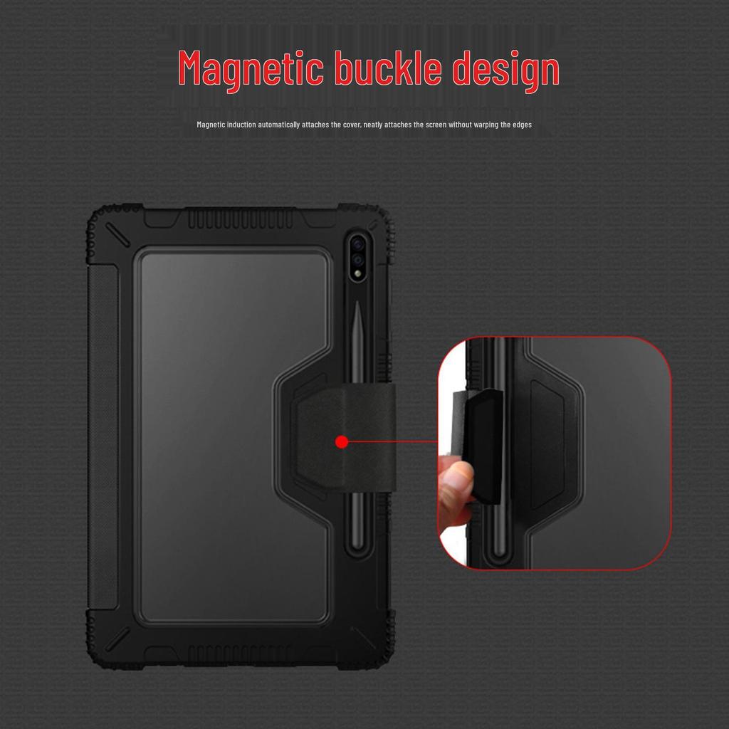 Samsung Galaxy Tab S7/S8 Protective Case with Pen Slot, Magnetic, 11-inch.