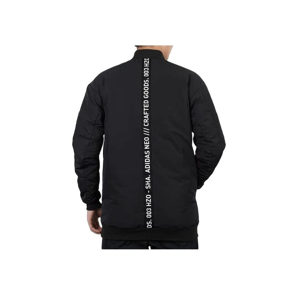 Adidas Casual Sports Stand Collar Down Jacket Winter Men Outerwear Black DU2395