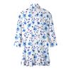 Women'S Casual Daily Cropped Sleeve Top Sleeve V Neck Fashion Printed Shirt Top Soft Drape Ruffle Cardigan