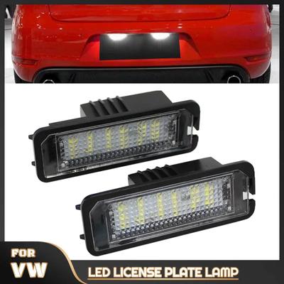 Auto LED Kennzeichenleuchte Für Skoda Seat Leon Ibiza VW Golf 4 5 6 7 MK4 MK7 Passat CC Polo Scirocco 2008-2013