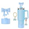 Stanley Cup Accessories Set, Cute Bow Straw Cover Toppers For Stanley Cup 30/40Oz Tumble, Butterfly Chain, Stanley Cup Boot