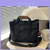Canvas Baby Diaper Bag Large Capacity Multicompartment Baby Carryall For Daily Use