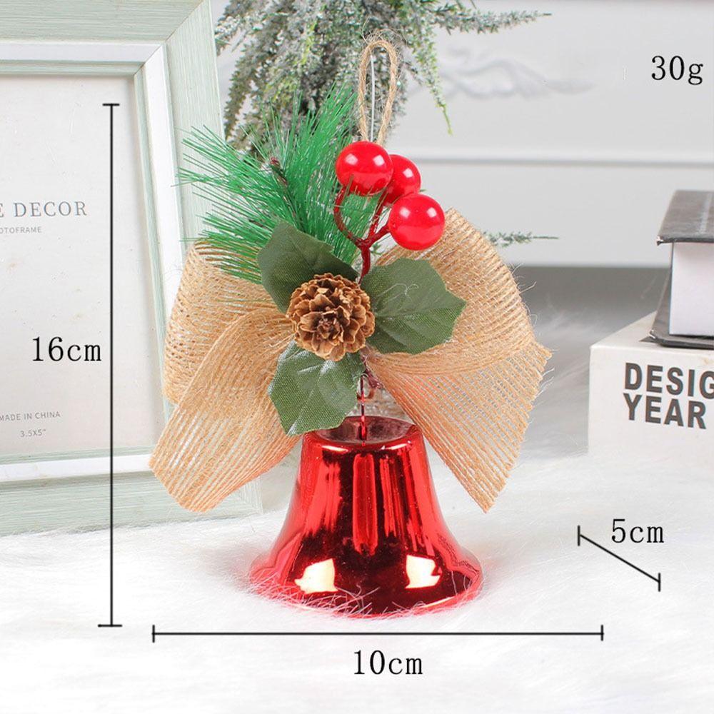

Bow Xmas Tree Hanging Pendant Loud Christmas Door BellChristmas Bell Pendant Home Red-1 Bell