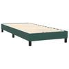Box Spring Bed with Mattress Dark Green 80 x 220 cm Velvet