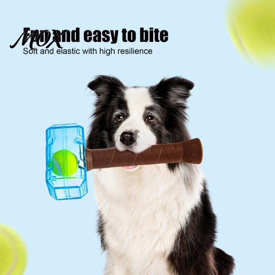Safe Dog Toys for Training And Exercise Squeaky Hammer Toy, Tennis Ball In Bottle Durable Fetch Active Pups Chew Interactive Toy Aggressive