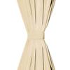 Rideau occultant - vidaXL - 2 pcs - 140 x 225 cm - Beige - Micro-satin
