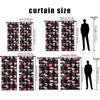 2PCS black background powder heart curtains   sweet and cool style   bedroom and living room   decorative with drawbar pockets