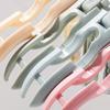 Portable Folding Travel Hangers Space Saving Multi-Functional Non-Slip Plastic Clothes Rack With Clips Storage Organizer