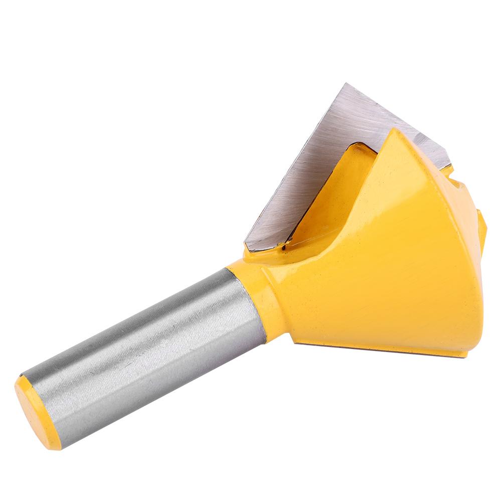 3pcs Set 12" Shank Bird"s Mouth Glue Joint Router Bit Woodworking Milling Cutter