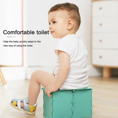 Baby Toilet Travel Potty Portable Folding Potty with Disposable Bags Reusable Lightweight Baby Toilet Seat