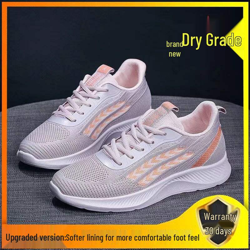 2025 Women's Spring/Summer Flyknit Sneakers - Breathable, Non-Slip Running Shoes with Soft Sole.