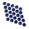 Natural Blue Sapphire Loose Gemstone 16 Pcs 5x5 Mm Lot Round September Birthstone for Jewelry Making