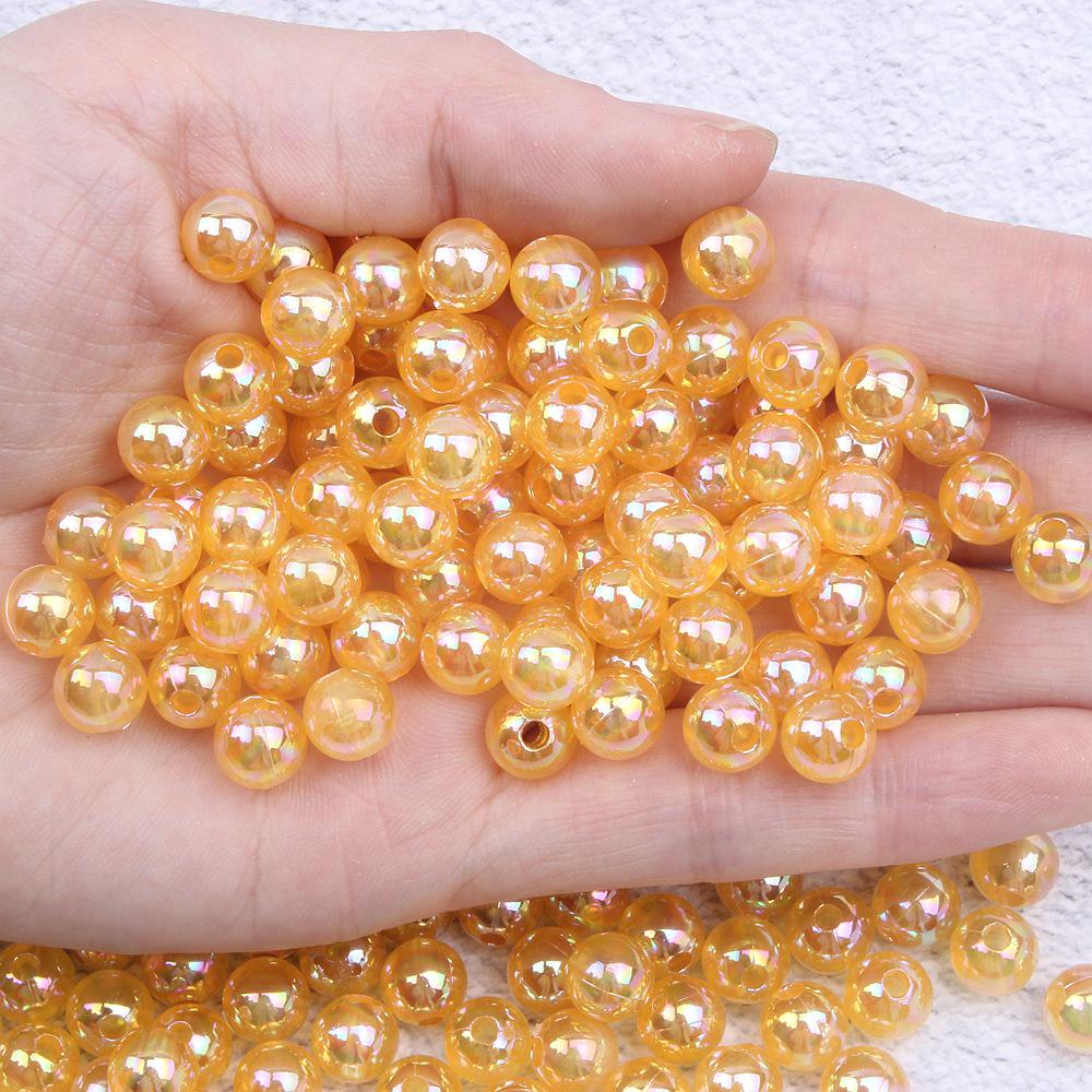 Multicolor Transparent AB Imitation Pearl Beads for DIY Jewelry Making