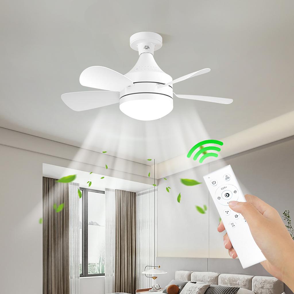 Multifunktionale Deckenventilatorleuchte mit Fernbedienung 3-stufig verstellbare Ventilatorlampe für Küche Schlafzimmer Wohnheim Arbeitszimmer