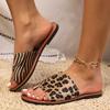 Women's Summer Leopard and Zebra Print Slippers