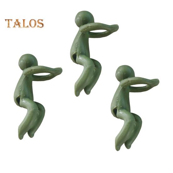 

3 шт. антропоморфный держатель для растений, подставка для растений, подставка для ростков, стеблей, побегов, черенков, симпатичные подставки для растений для декора внутреннего сада или растений 3pcs светло-зеленый