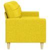 Vidaxl Sofa 3-Osobowa, Jasnożółta, 210 Cm, Tapicerowana Tkaniną
