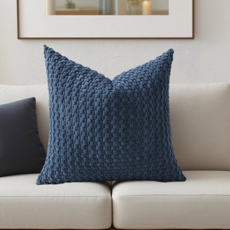 Corduroy Bubble Pillow Cushion For Home Office Sofa Bed Soft Comfortable Support Neck Back Rest