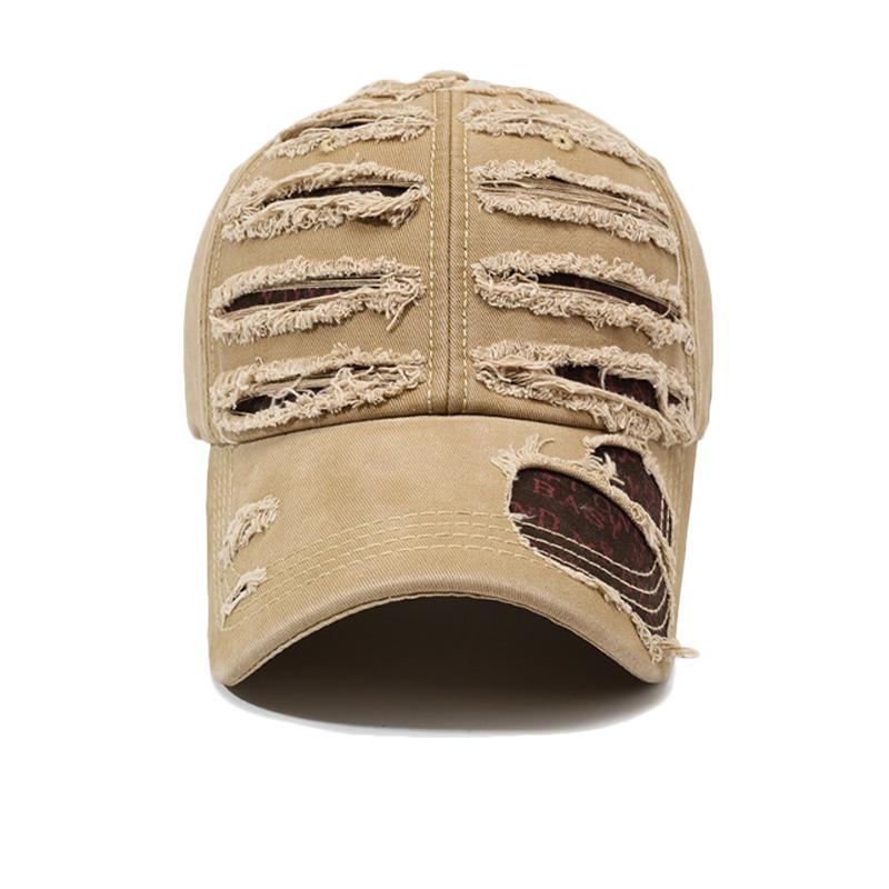 Holes Baseball Cap Men's Sunshade Cap Outdoor Sunscreen Cap