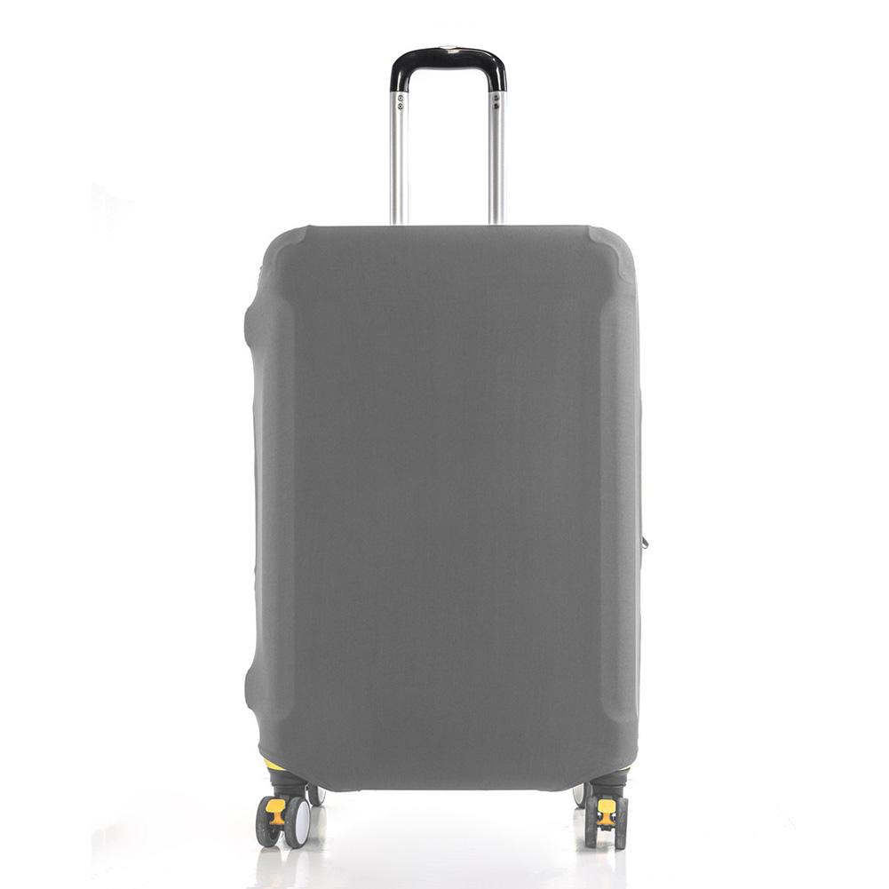 

Эластичный чехол для чемодана, пылезащитный износостойкий защитный чехол для багажа, разноцветный утолщенный дорожный чехол для багажа S серый