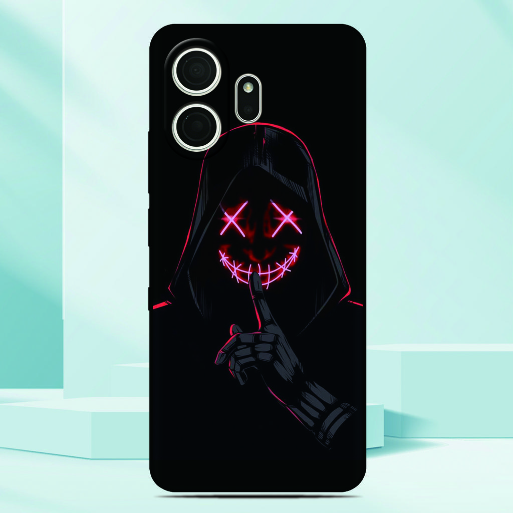 Anime Bad Boy Devil Phone Case For TCL NxtPaper 70 Pro 5G Painted TPU Black Back Cover Soft Silicone Funda Screen Protector Film
