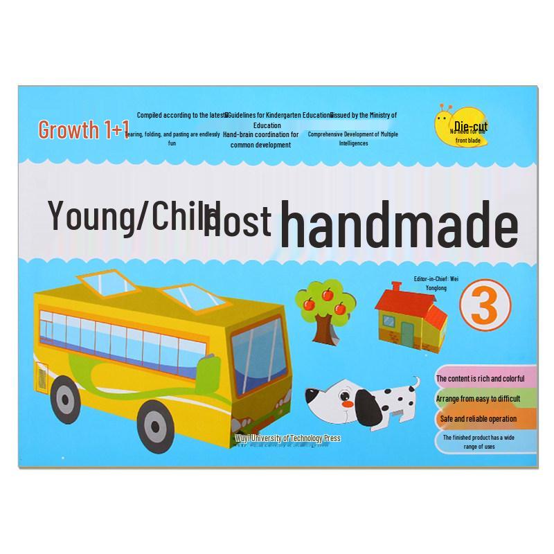 Growth 1+1 Toddler Craft Book: Creative Cartoon Handmade for Preschool - Small, Medium & Large Classes