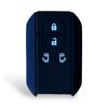 [SUITY] Suzuki Spacia Gear Custom Smart Key Key Cover Silicone Cover Specially Designed for Scratch Resistant, Black