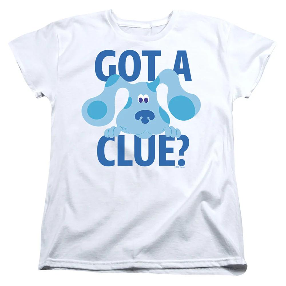 

Blues Clues Get A Clue Womens T Shirt White Officially Licensed 3XL