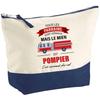 Makeup Bag - PLANETEE - Firefighter Godfather - Large Size - Cotton - HD Printing